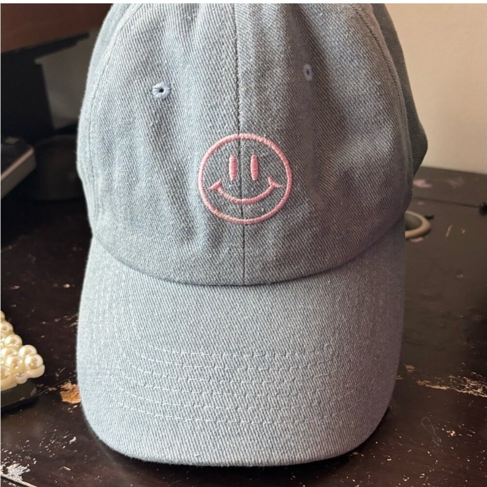 Smiley Face Denim Cap, Retailed at $25